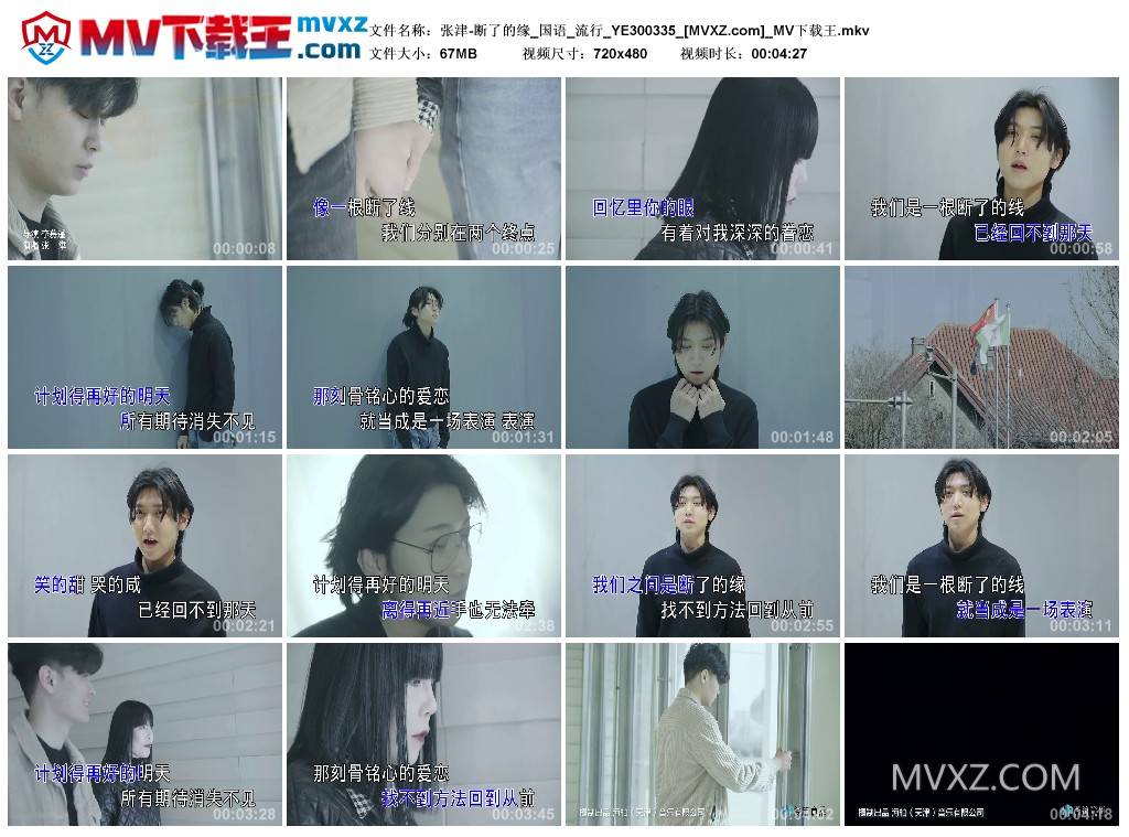 张津-断了的缘_国语_流行_YE300335